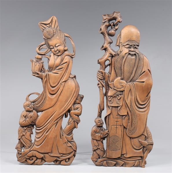 Group of two Chinese carved relief 303895