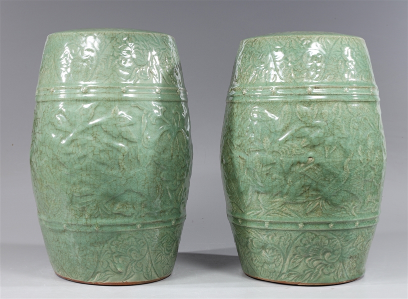 Pair of Chinese ceramic celadon 3038a3