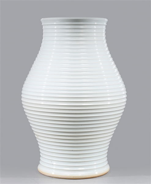 Chinese blanc de chine porcelain fluted