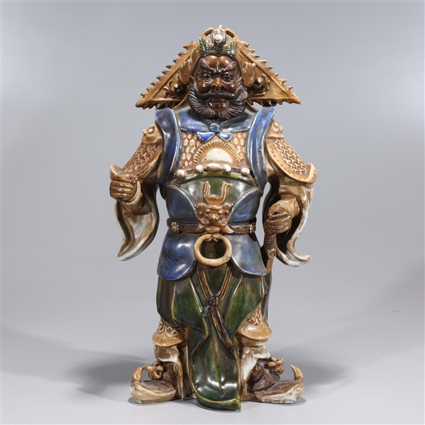 Chinese porcelain standing deity;