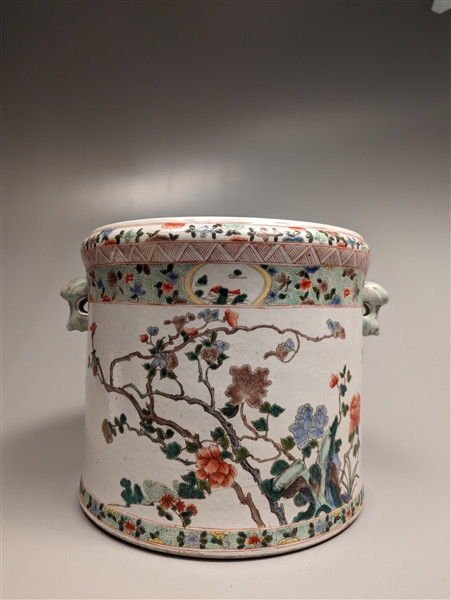 Large Chinese Famille Verte enameled 3038e6