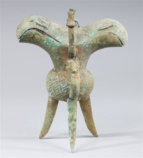 Chinese bronze archaistic tripod 30391c