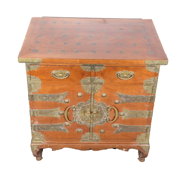 Korean low cabinet with persimmon