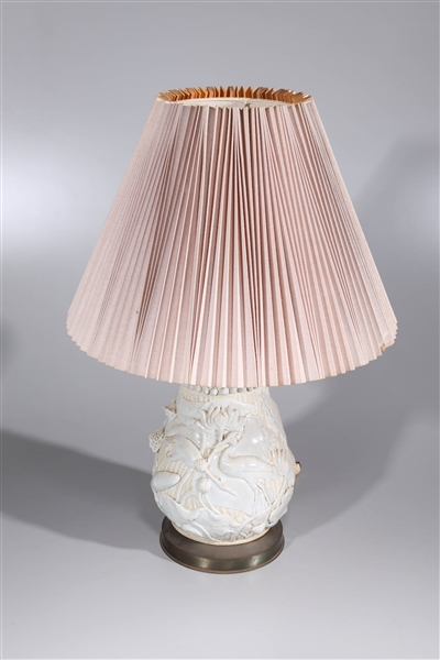 Lamp mounted on Japanese enameled 303946