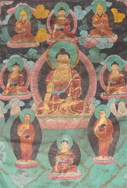 Antique Wino Tibetan painted Thangka 303952