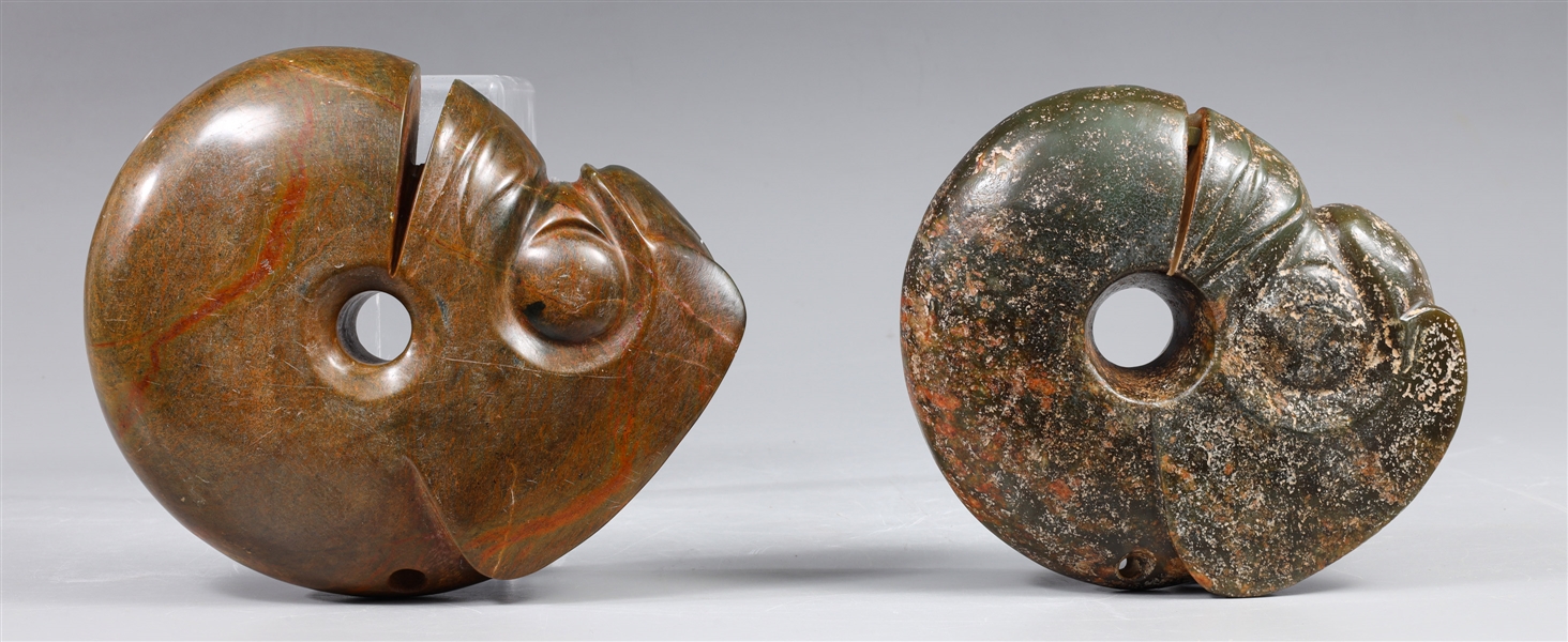 Group of two large archaic Chinese Hongshan