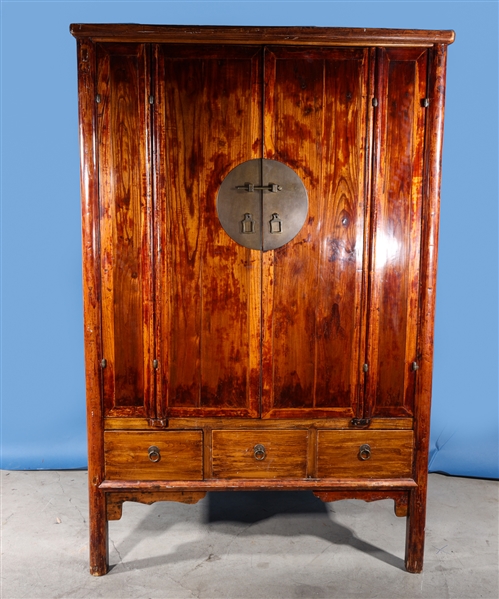 Large antique Chinese wood cabinet