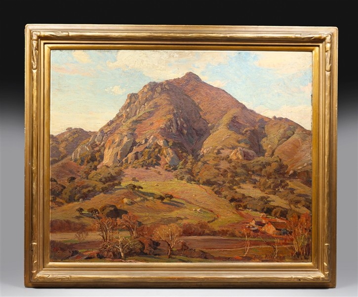 Oil on board Peter Nielsen Danish Californian  3039d3