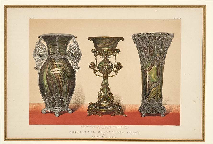 Two antique chromolithographs, published