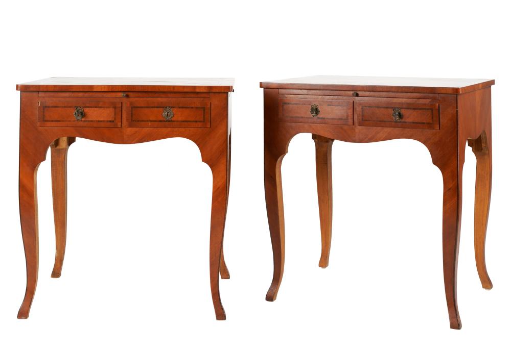 PAIR OF LOUIS XV-STYLE END TABLESPair