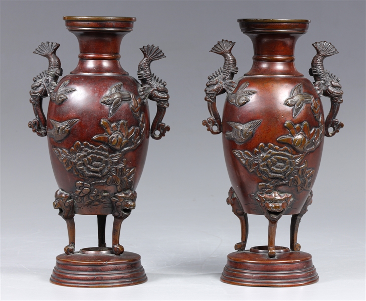 Pair of antique, Meiji period,