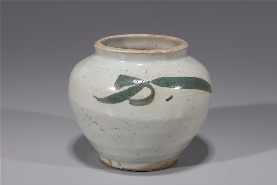 Korean ceramic glazed jarlet with 303a81