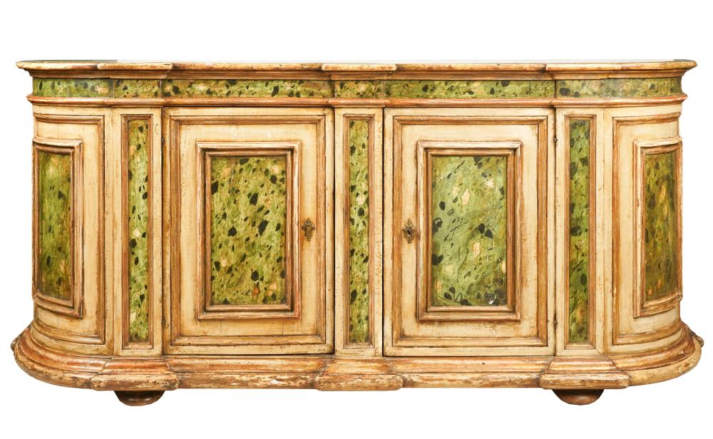 ITALIAN POLYCHROME PAINTED SIDEBOARDItalian 303ab1