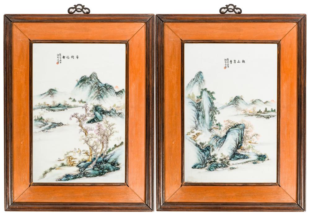 PAIR OF CHINESE PORCELAIN LANDSCAPE 303b87