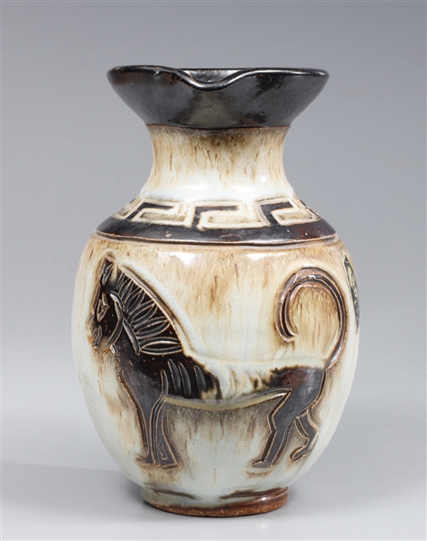 Art nouveau ceramic pitcher Roger 303be4