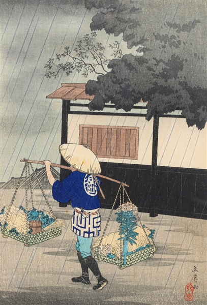 Woodblock Shotei Takahashi (1871-1945)