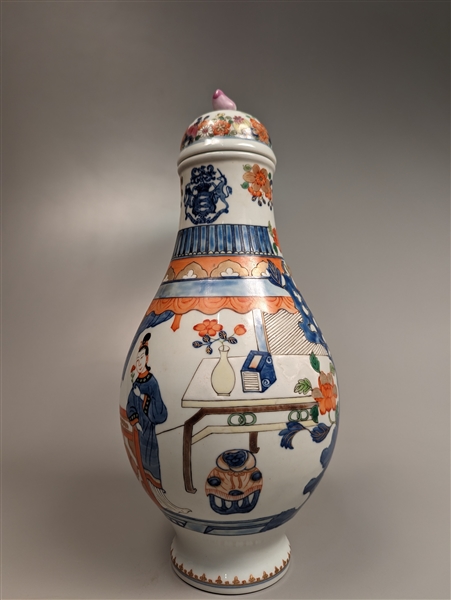 Chinese Export-type, Imari enameled