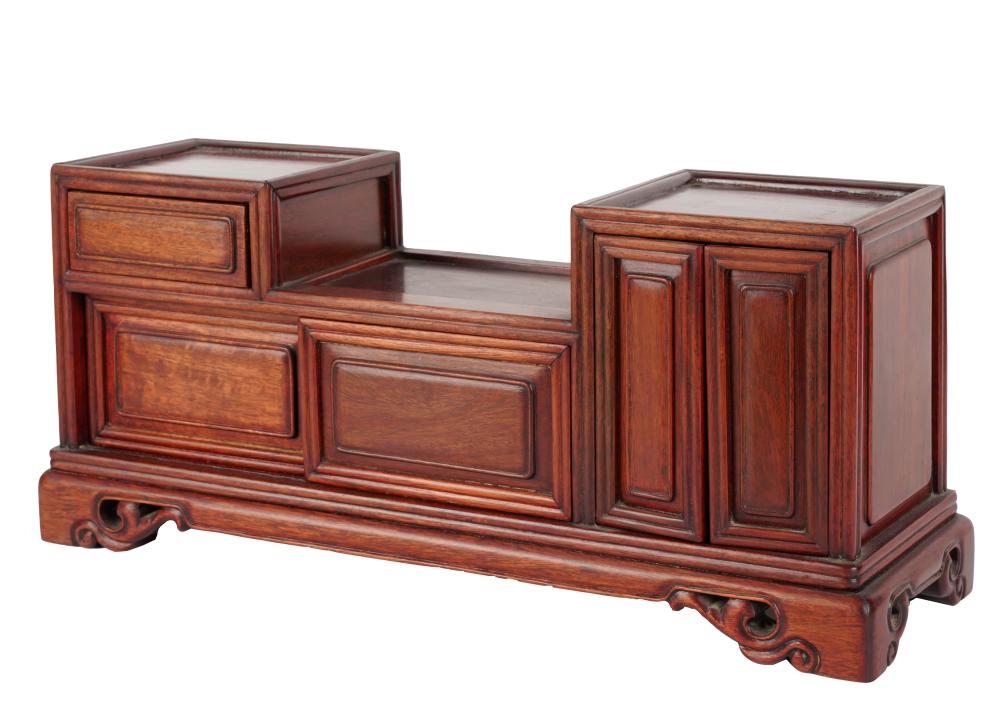 CHINESE HARDWOOD MINIATURE CABINETChinese 303d07