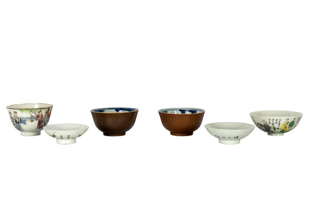 SIX ASSORTED CHINESE PORCELAIN 303d10