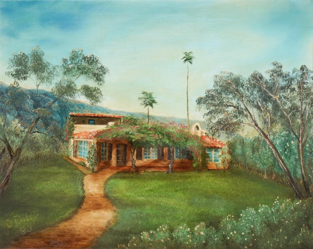 20TH CENTURY HOUSE IN LANDSCAPE20th 303d26