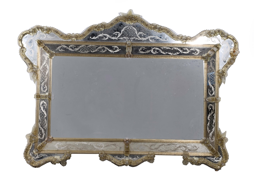 Antique Venetian landscape mirror 303d84