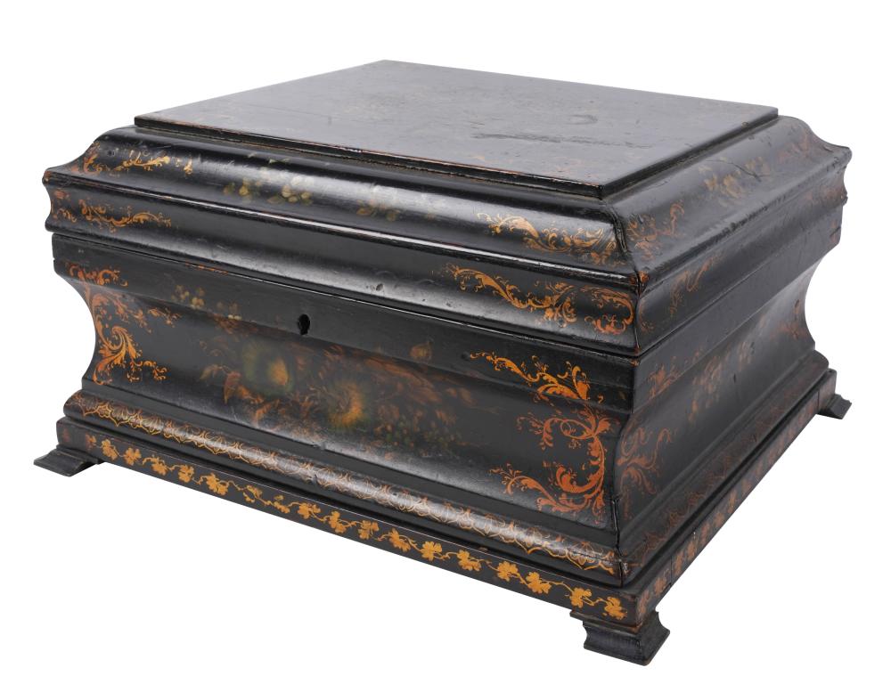 VICTORIAN PAINTED WOOD BOXVictorian 303dd2