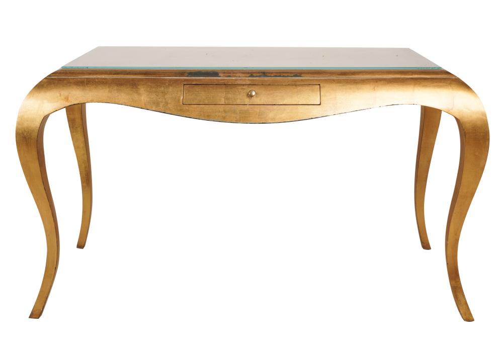 CONTEMPORARY GILT WRITING TABLEContemporary 303dea