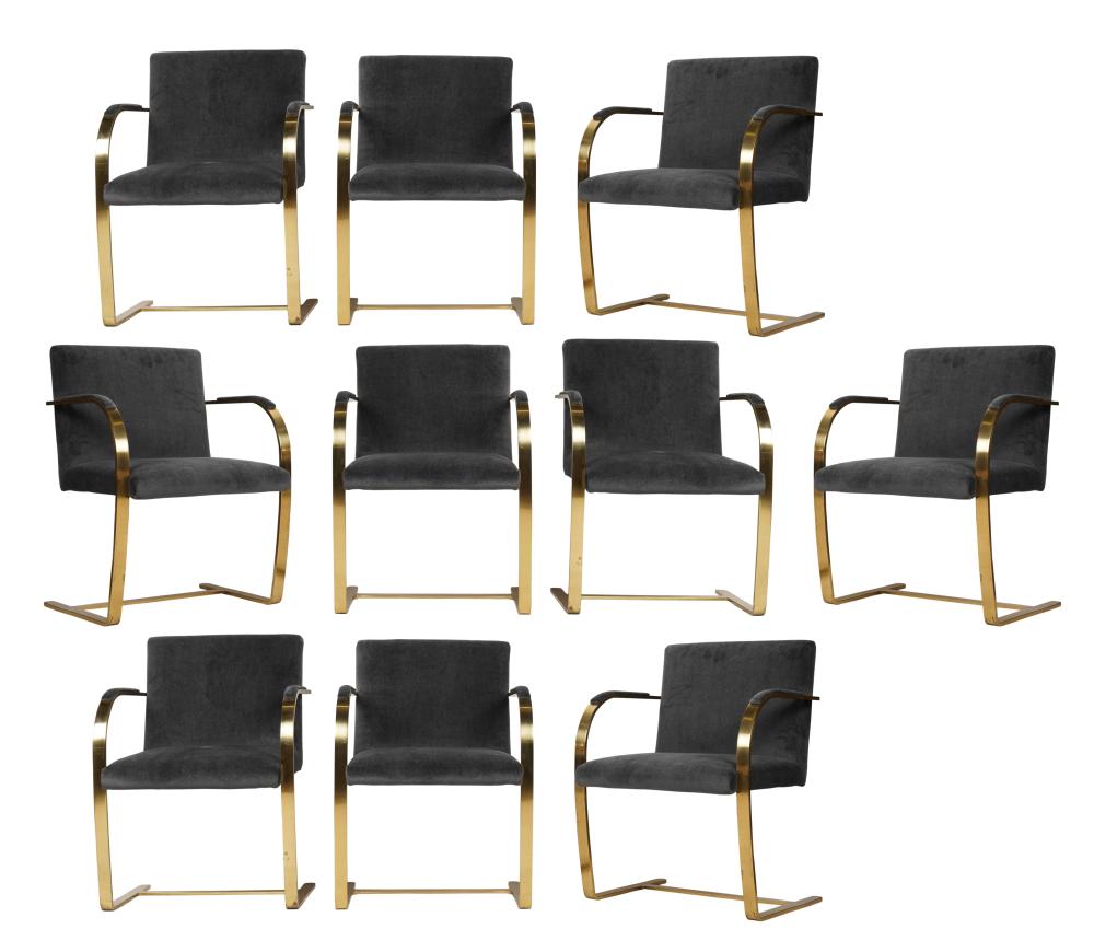 MIES VAN DER ROHE SET OF TEN CHAIRSMies 303ded