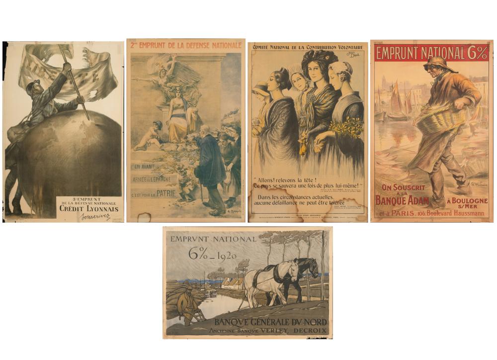 FOUR FRENCH LITHOGRAPHIC POSTERSFour