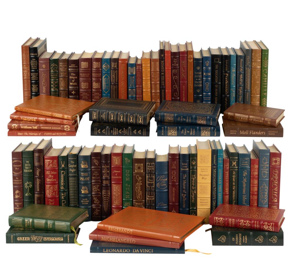 LARGE COLLECTION OF LEATHER BOUND 303e8f