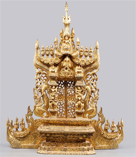Large vintage southeast Asian carved 303f0b
