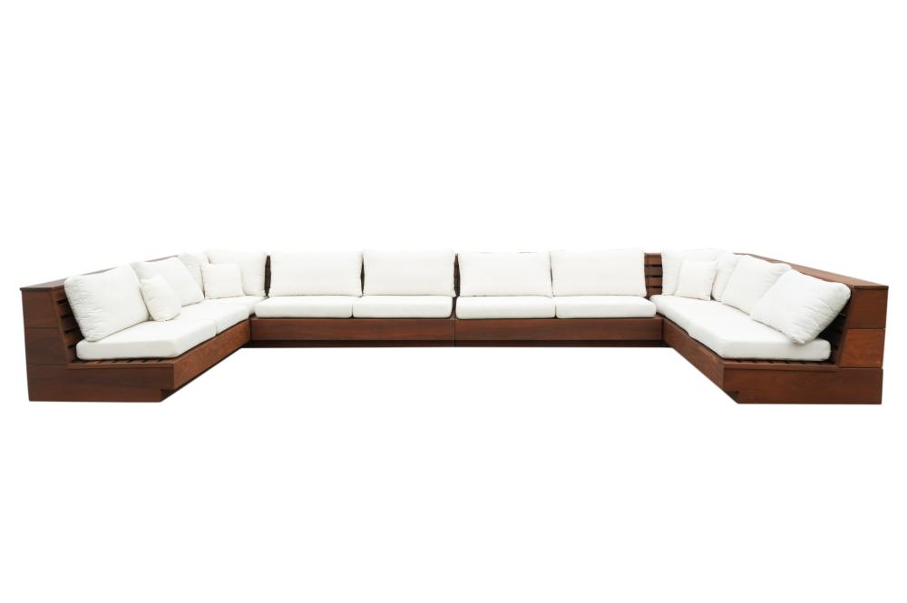 TEAK SECTIONAL PATIO SOFATeak Sectional