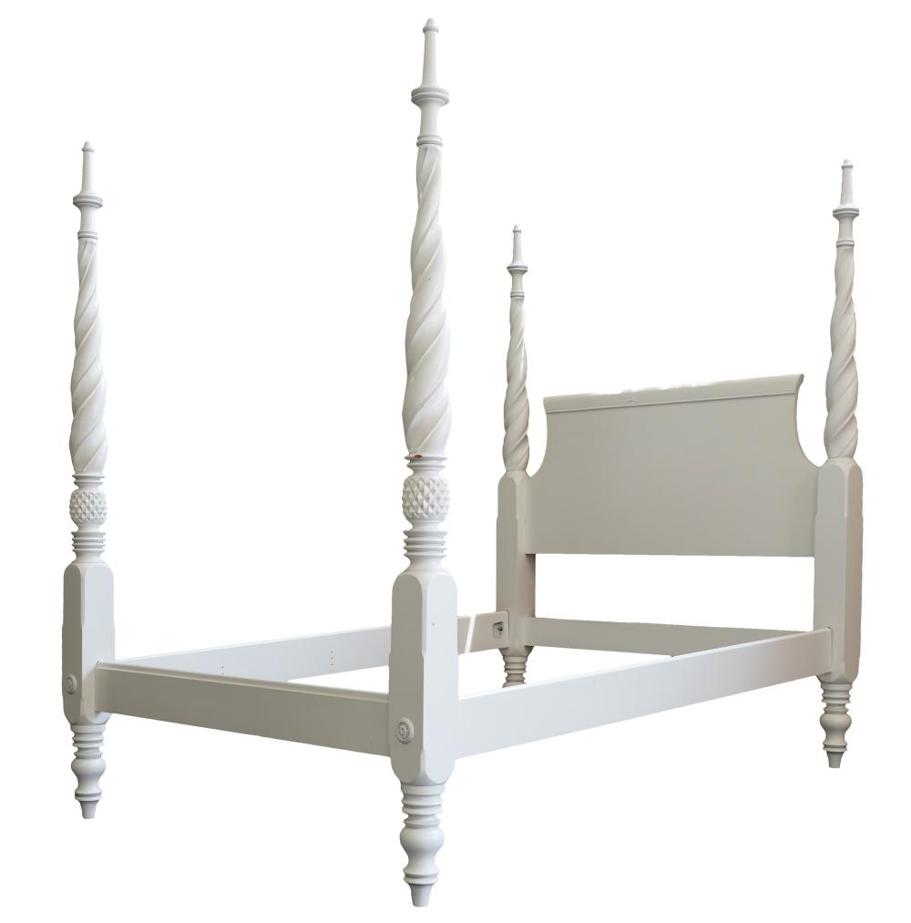 WHITE-PAINTED QUEEN-SIZE FOUR POSTER