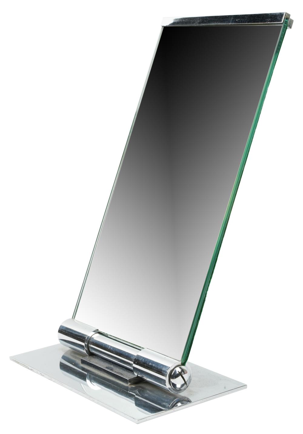 MODERNIST POLISHED STEEL AND GLASS 30400d
