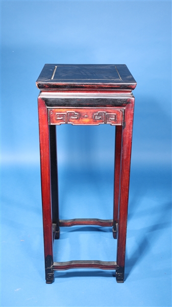 Chinese carved wood pedestal some 304011