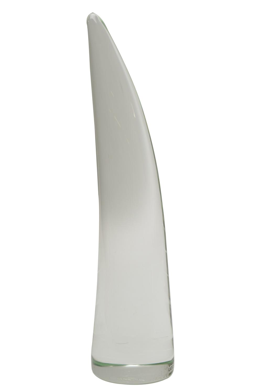 LICIO ZANETTI: MURANO GLASS HORN-SHAPED