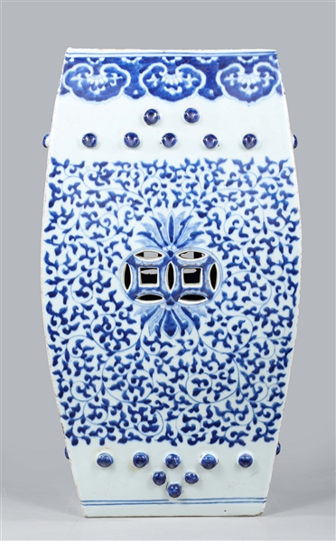 Chinese square form blue and white
