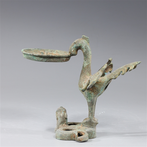 Chinese archaistic bronze candleholder