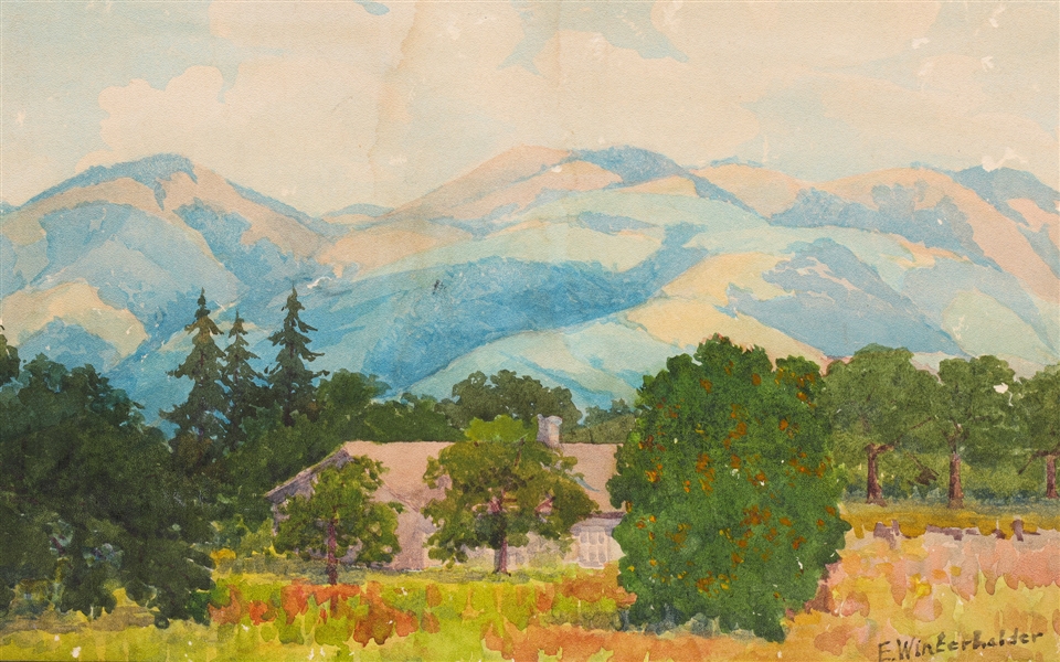 Watercolor, Erwin Winterhalder (1879-1968)