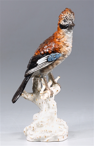 Antique KPM porcelain perched bird 304164