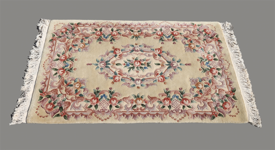 Chinese wool rug overall good 30416f