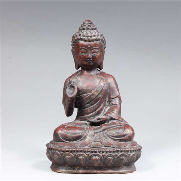 Bronze Korean seated Buddha fiigure 3041c0