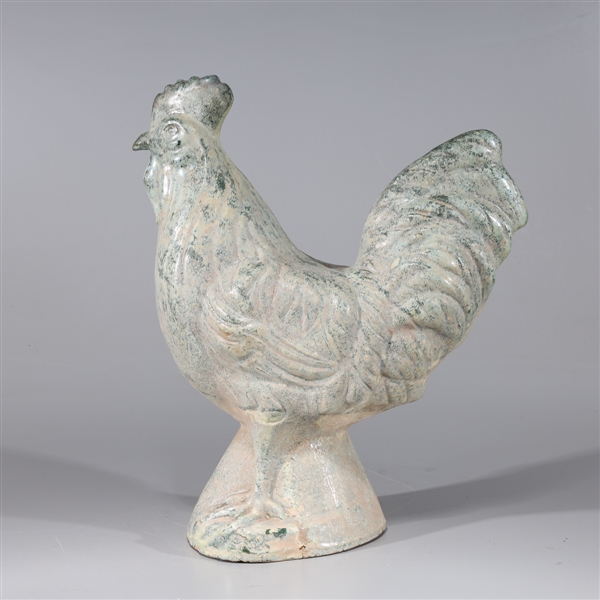 Chinese ceramic glazed rooster;