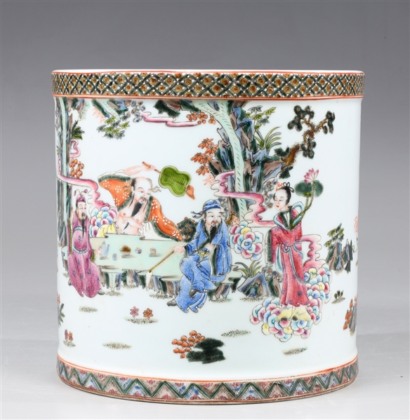 Large Chinese ceramic hand painted