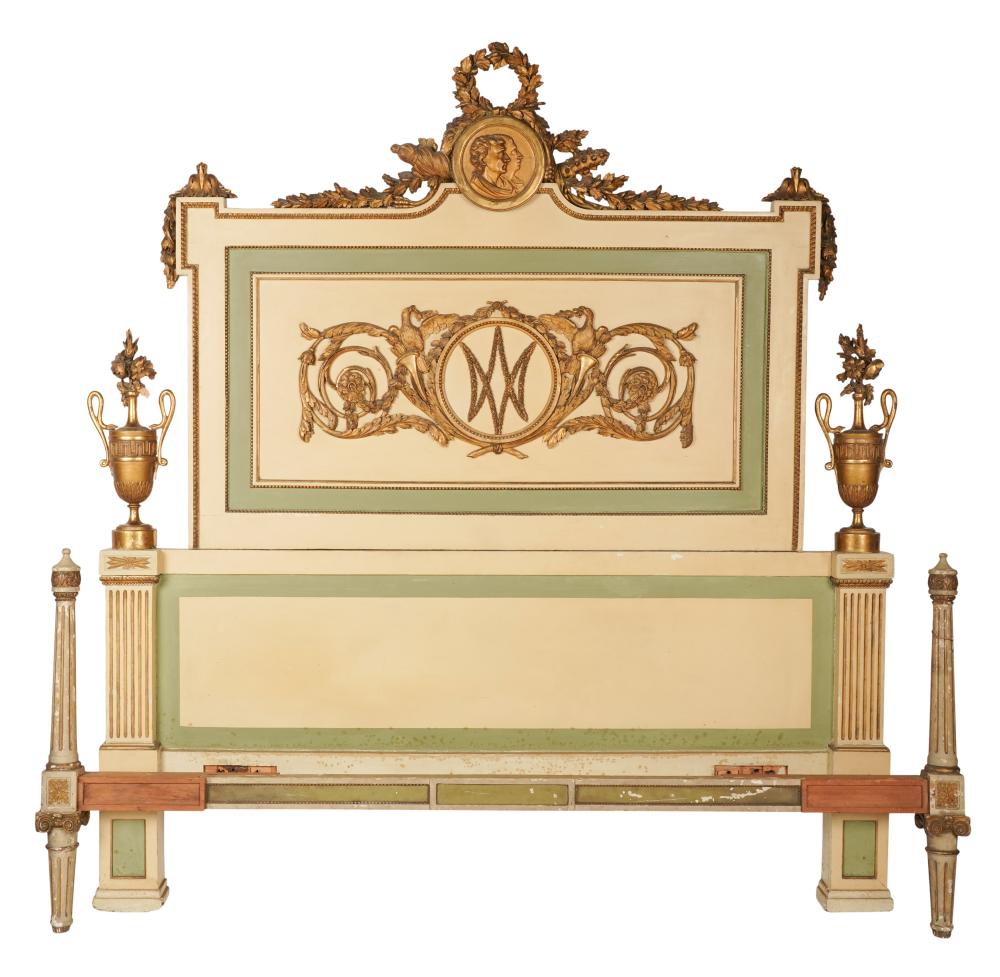 NEOCLASSICAL-STYLE GILT AND PAINTED