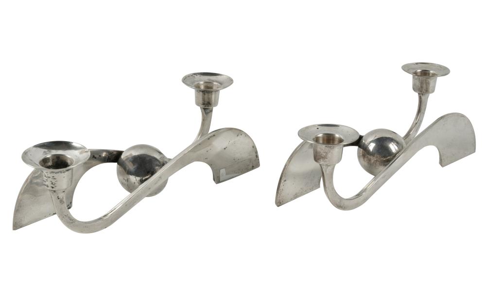 PAIR OF MEXICAN MODERN STERLING 3042bc