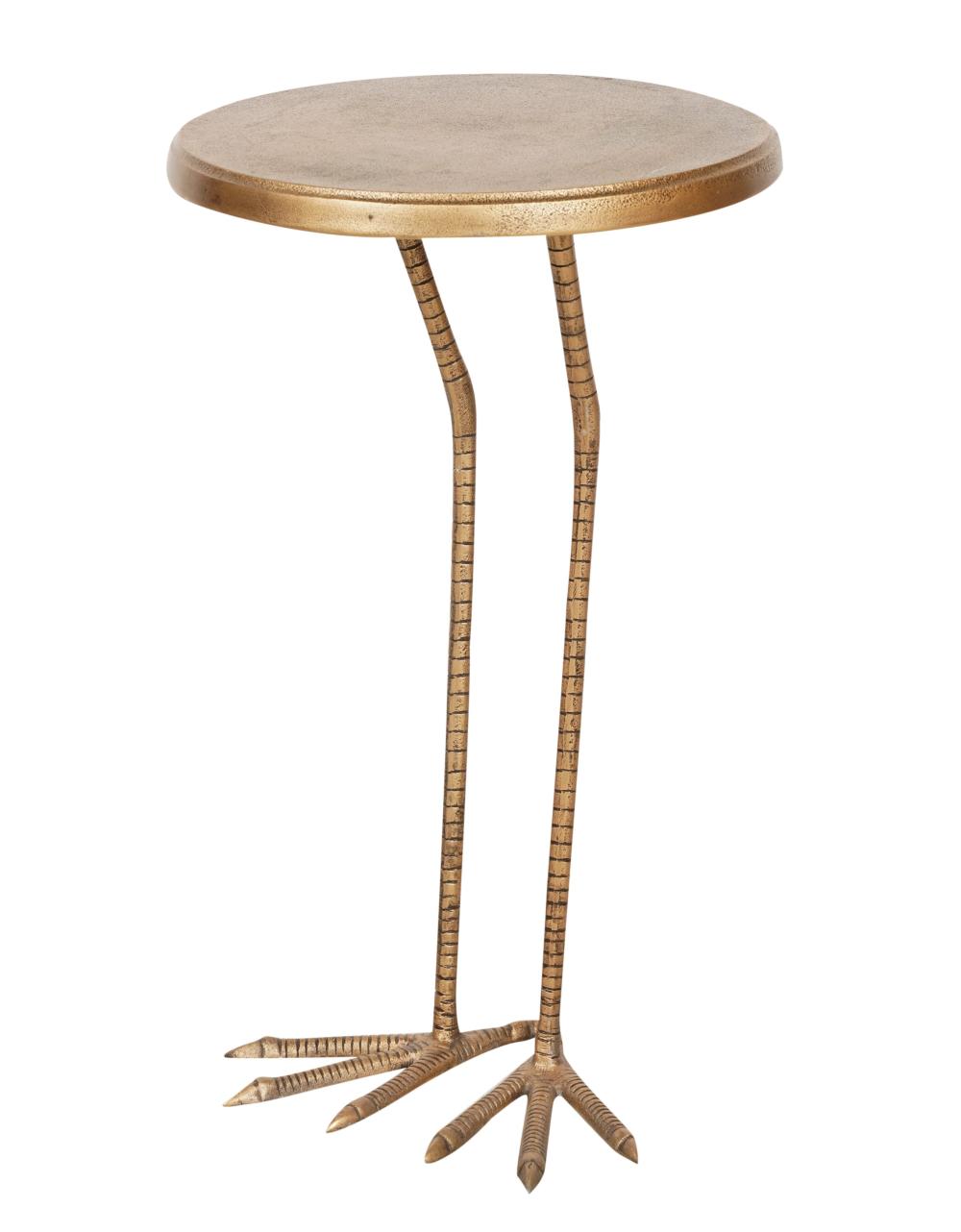 GILT METAL BIRD LEG COCKTAIL STANDGilt 30436f