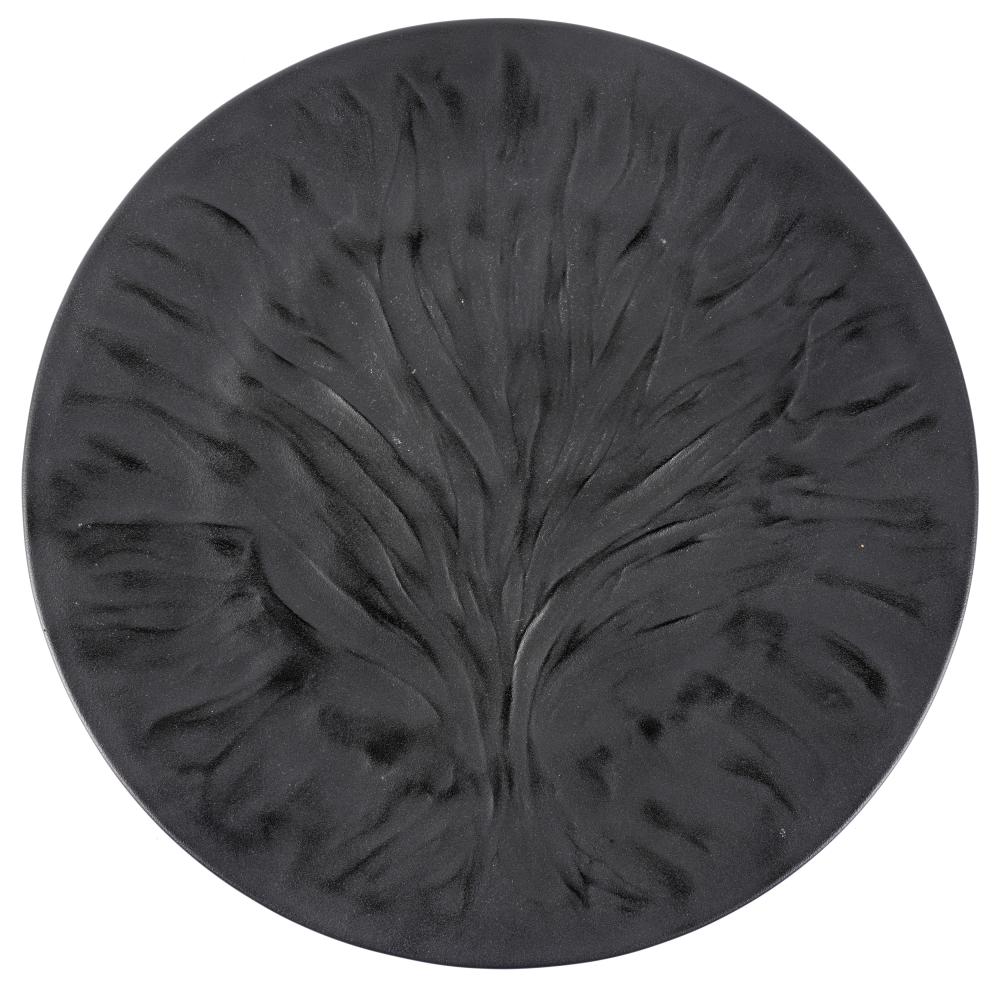 LALIQUE ALGUES NOIR MOLDED BLACK