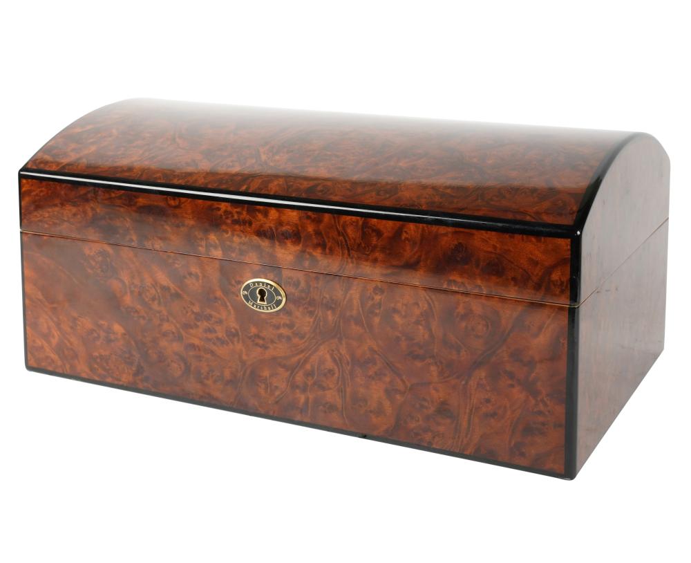 DANIEL MARSHALL BURL WOOD HUMIDORDaniel