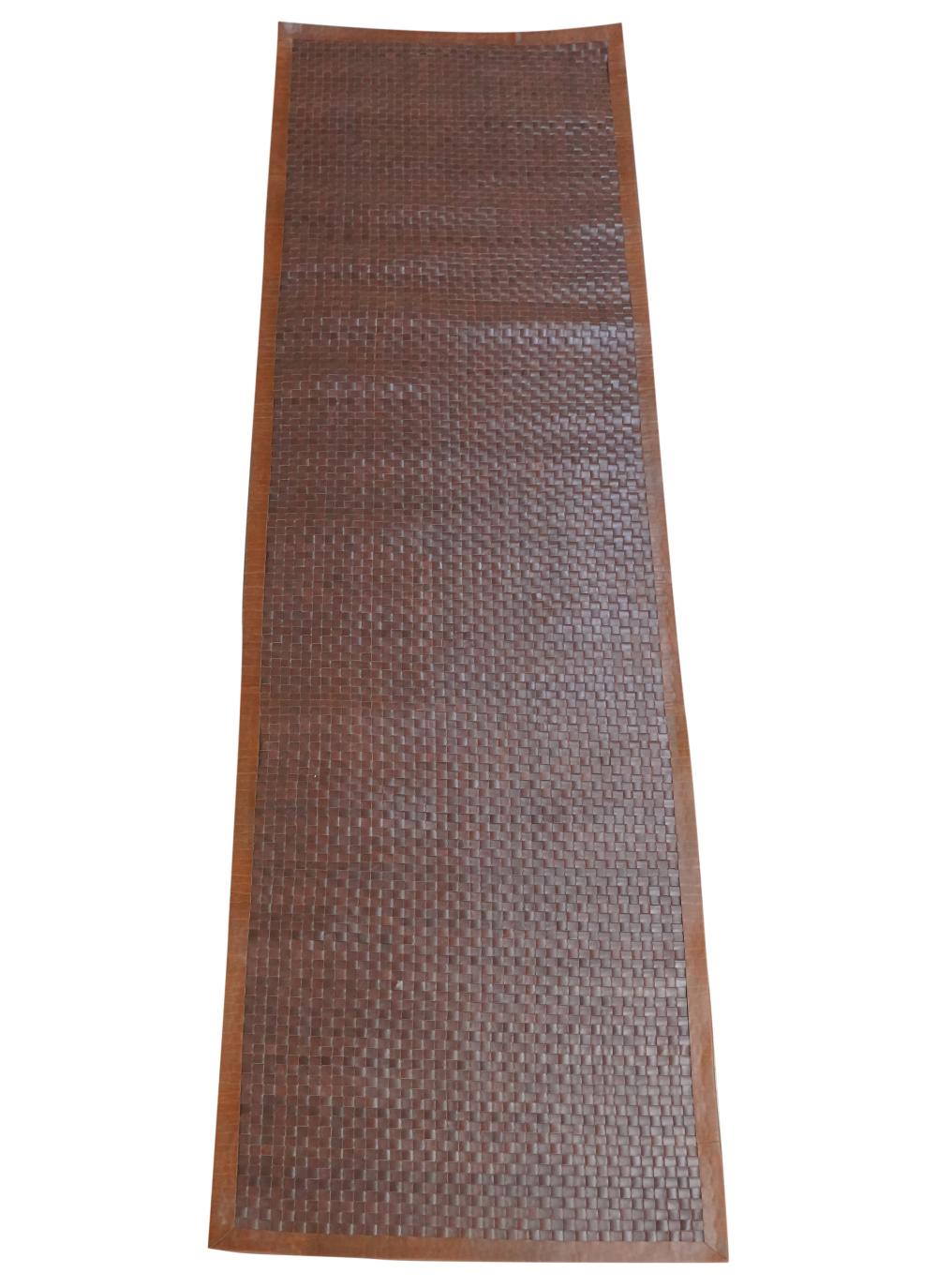 WOVEN LEATHER RUNNER RUGWoven Leather 30442c